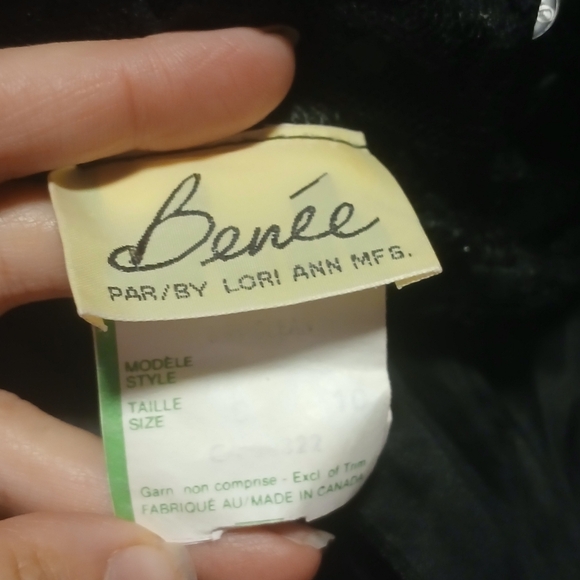 Vintage Black Lace Maxi Gown Gatsby Goth Victorian S-M - Picture 7 of 7